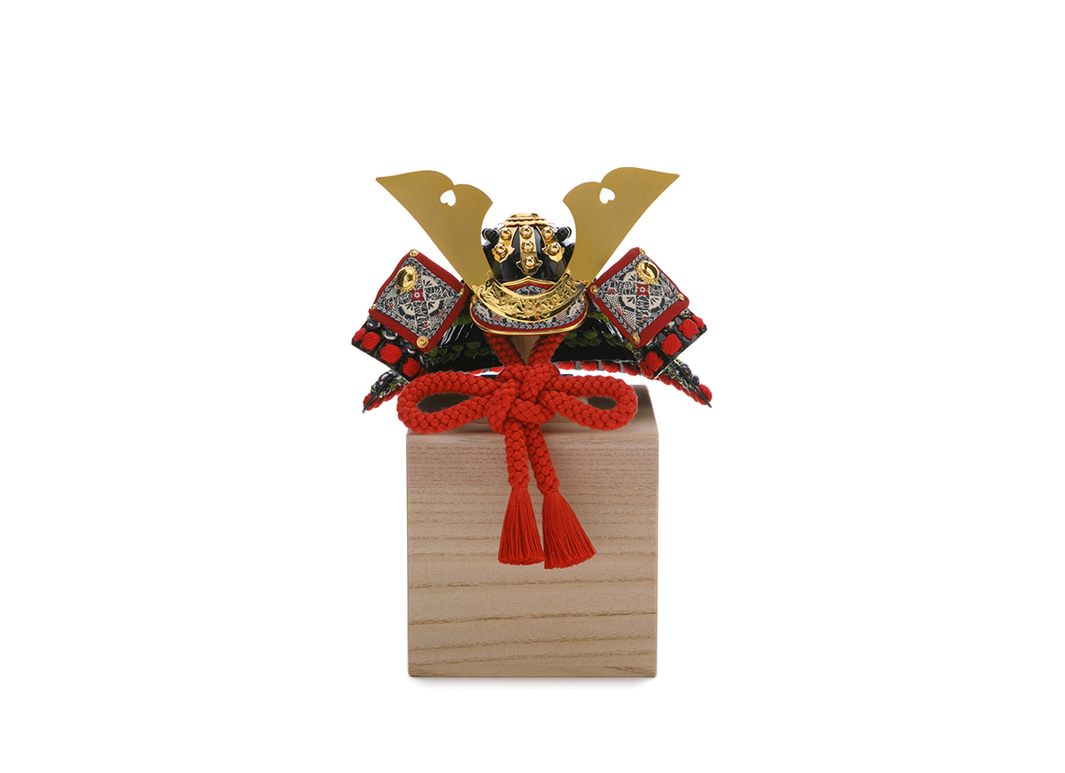一閑張の兜 5分の1 思い出BOX飾り