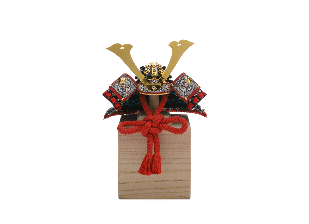 一閑張の兜 5分の1 思い出BOX飾り
