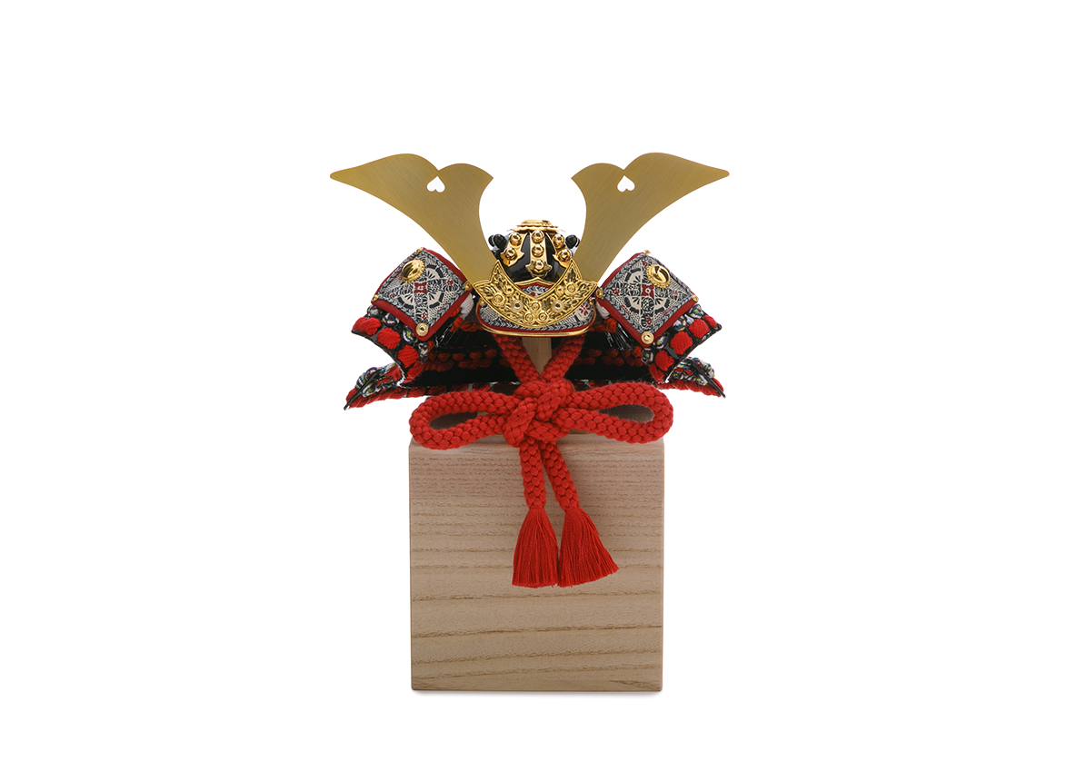 一閑張の兜 5分の1 思い出BOX飾り