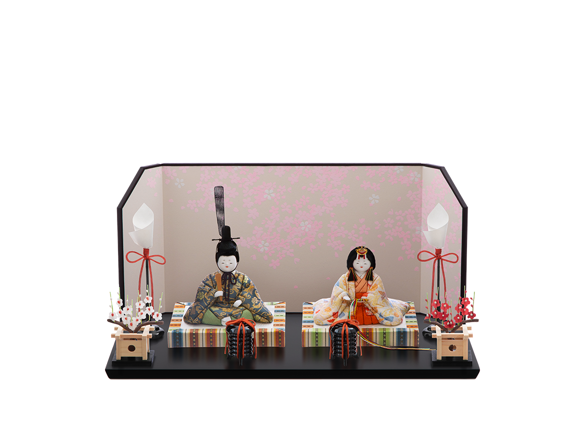 須原飾り 立ち雛 工房ひな雛 / 春苑雛 親王飾り 須原飾り 立ち雛 工房ひな雛 / 春苑雛 親王飾り