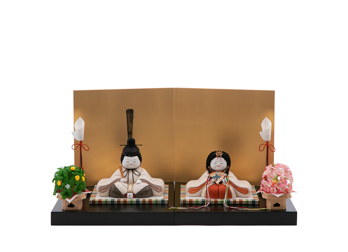 吉野雛 本金箔蒔絵 | 五色 雛人形・五月人形の原孝洲