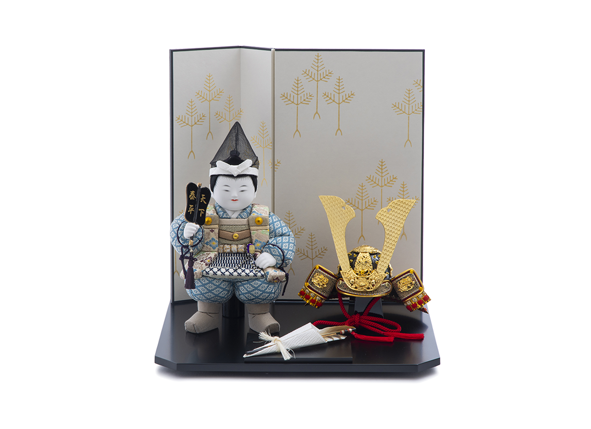 子供大将 破魔矢飾り(黒)セット