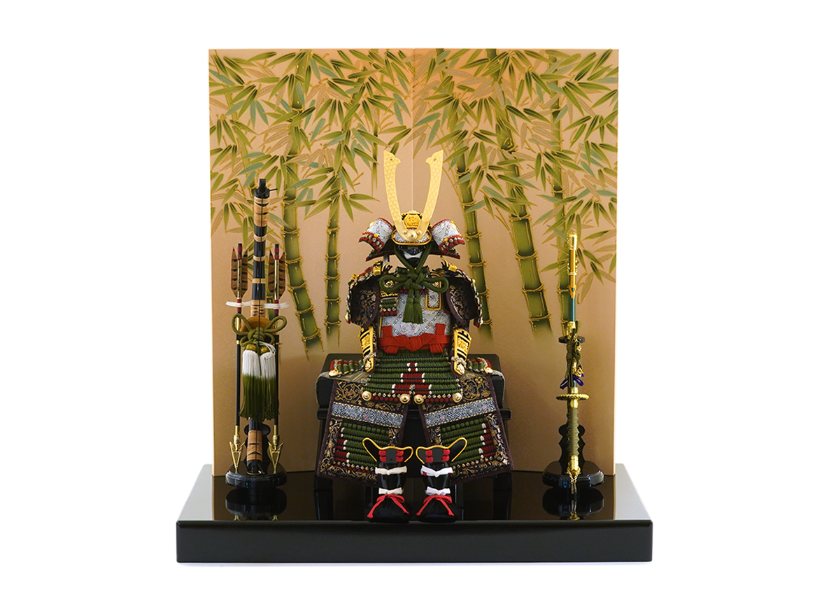 凱 黒小札萌黄糸逆沢潟縅の大鎧 5号