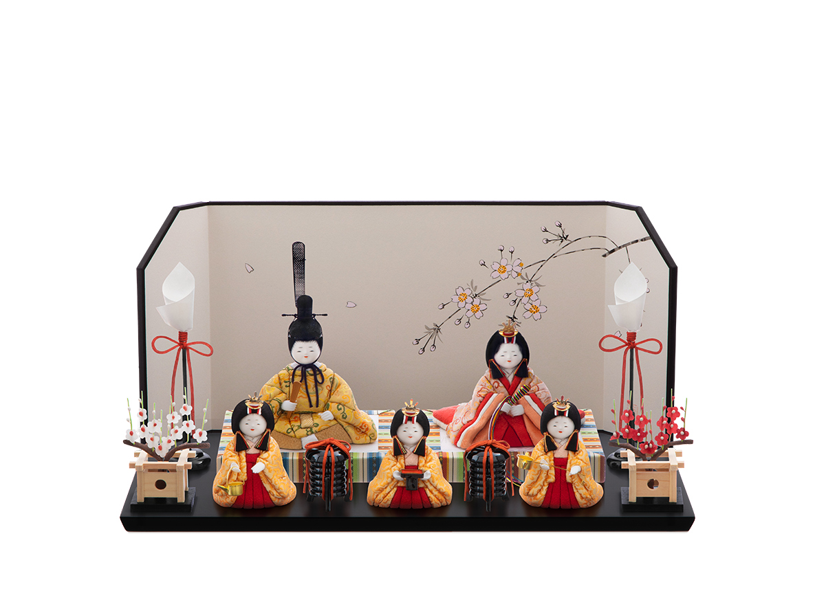 萌雛  五人飾り