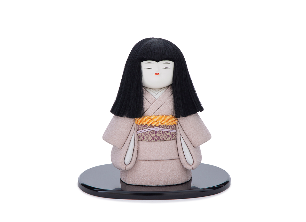 市松人形(衣装:薄藤色)