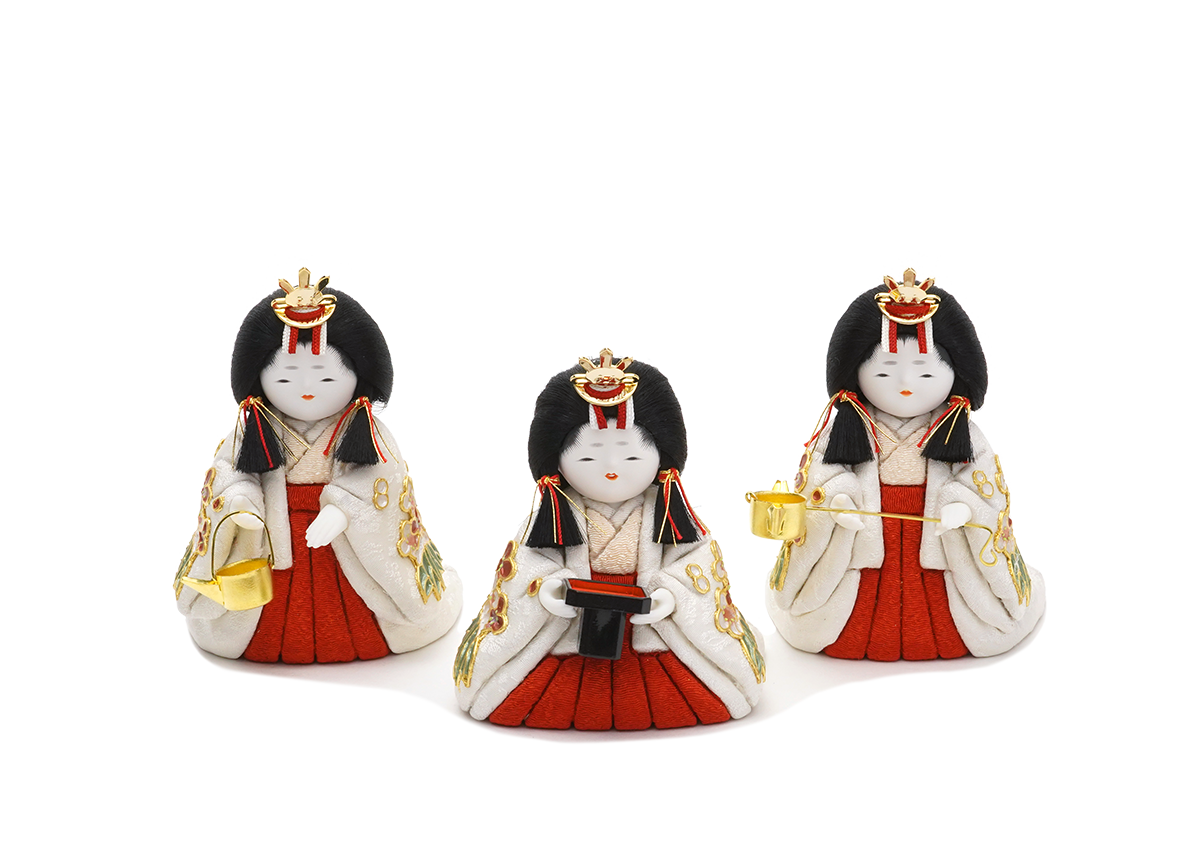 三人官女 本金箔蒔絵