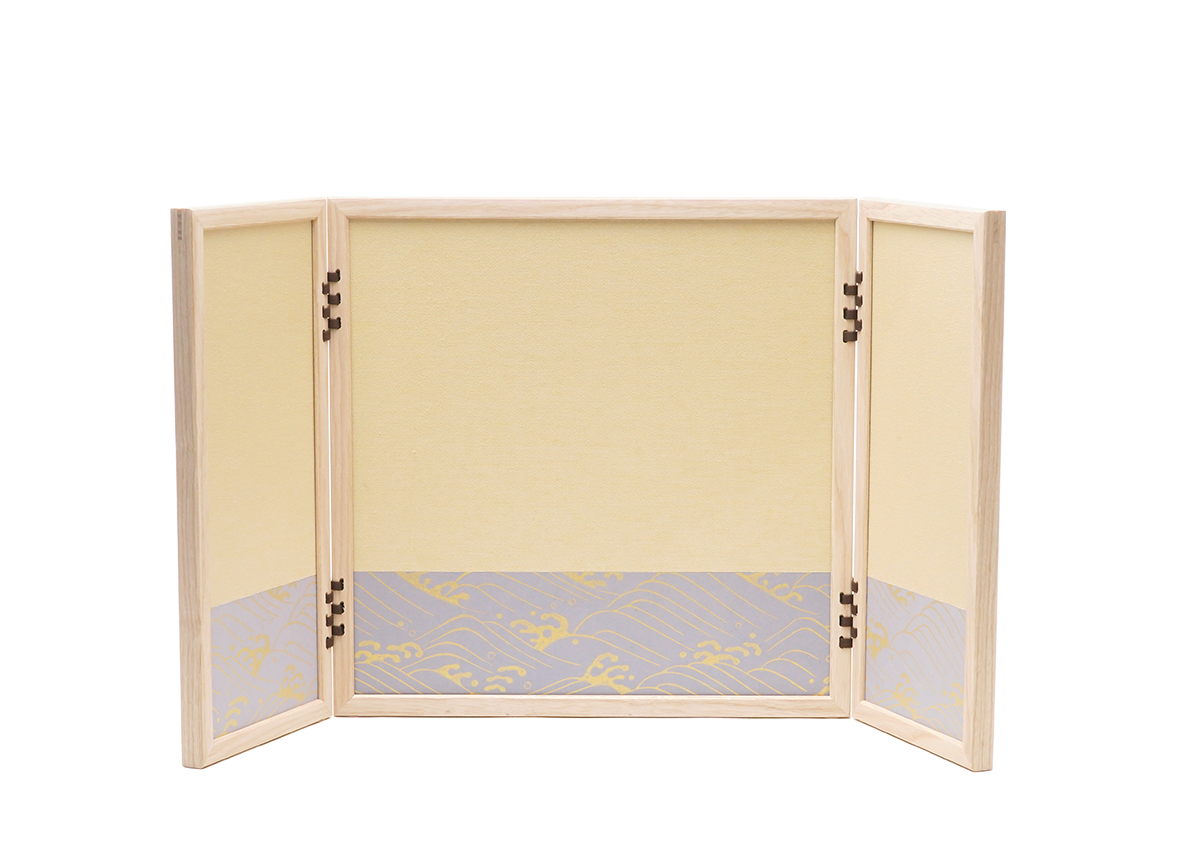 屏風 白木枠大荒磯12号(杉櫃飾りシリーズ用)