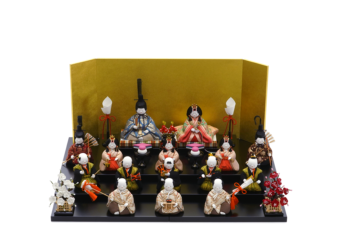 古典雛 龍村裂 三段飾り