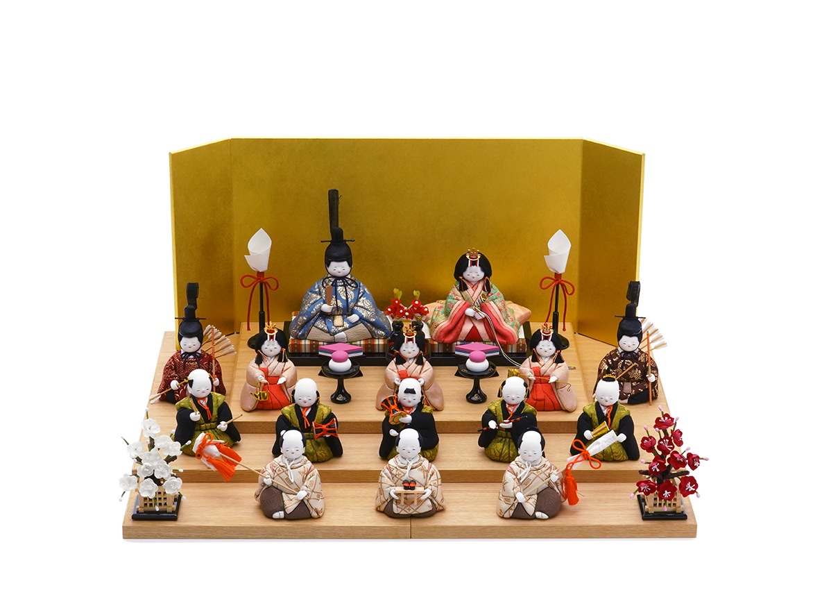 古典雛 龍村裂 三段飾り