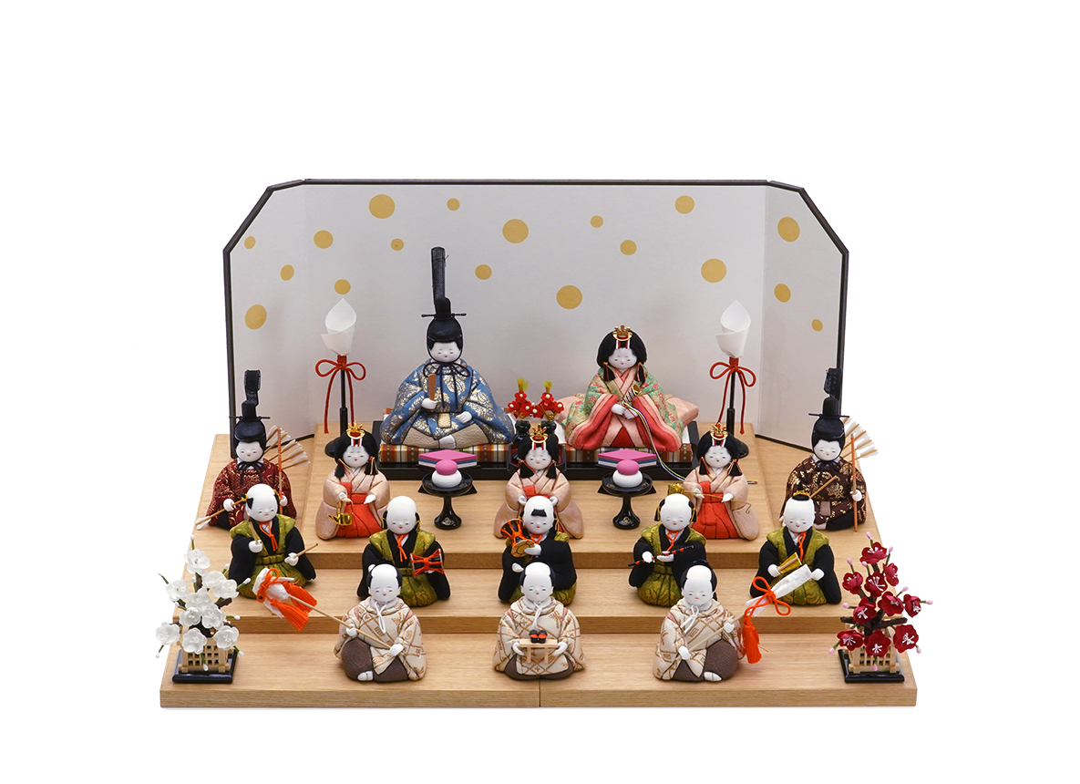 古典雛 龍村裂 三段飾り