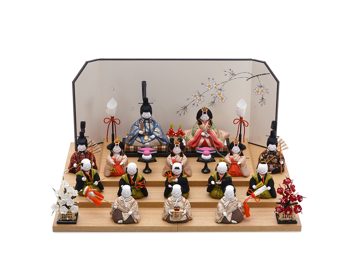 古典雛 龍村裂 三段飾り