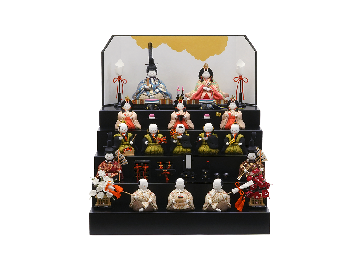 古典雛 龍村裂 箱段飾り