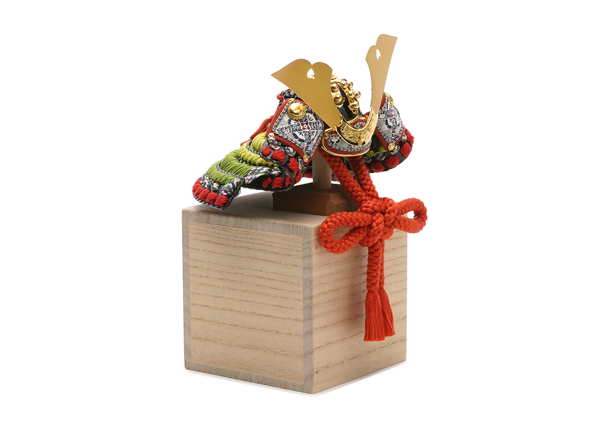 一閑張の兜 5分の1 思い出BOX飾り