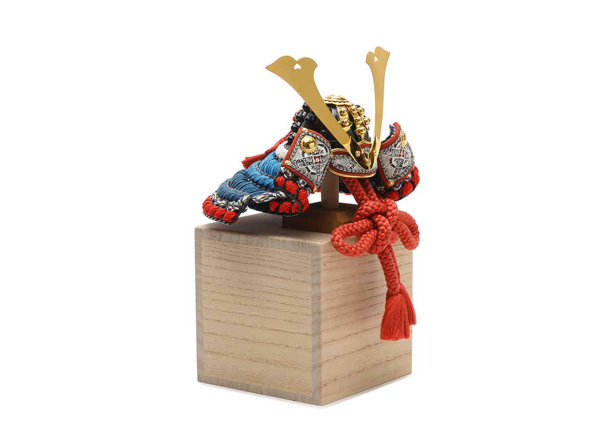 一閑張の兜 5分の1 思い出BOX飾り