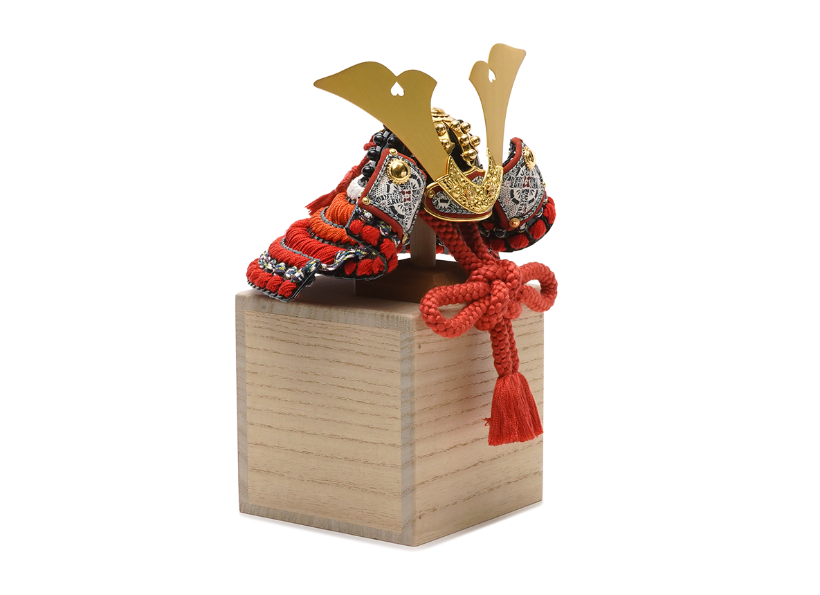 一閑張の兜 5分の1 思い出BOX飾り