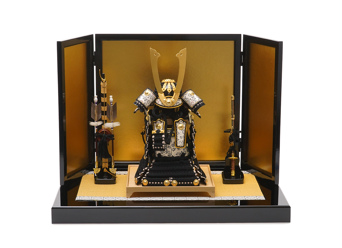 奉納鎧 5分の1 　金屏風セット