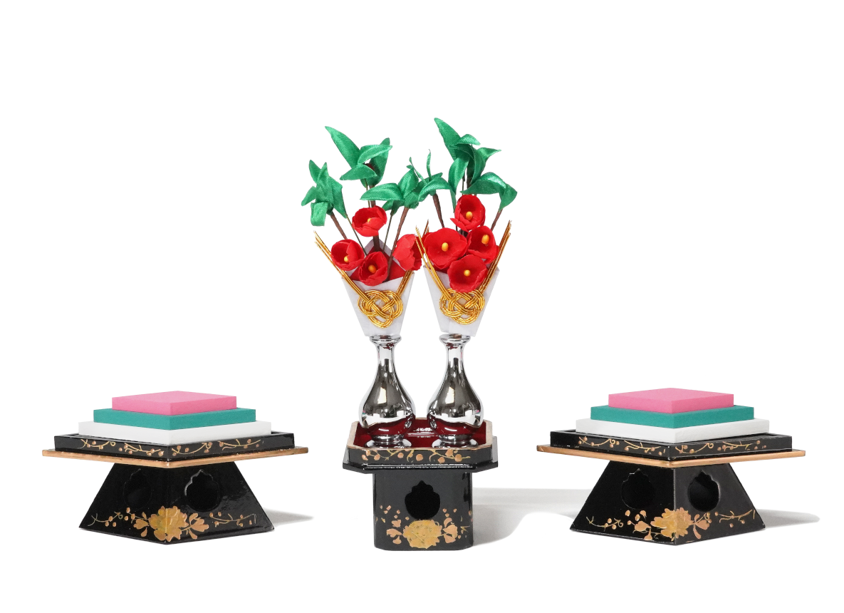 菱台・三宝 とび柄 25号セット