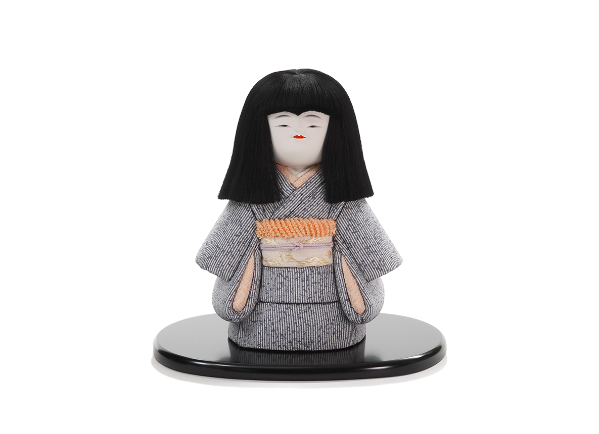 市松人形(衣装:縞模様)