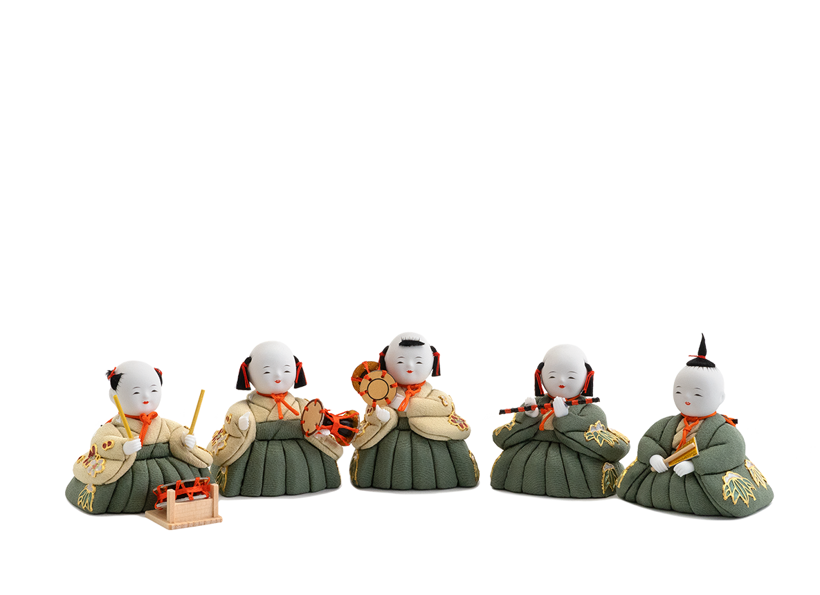 五人囃子 本金箔蒔絵