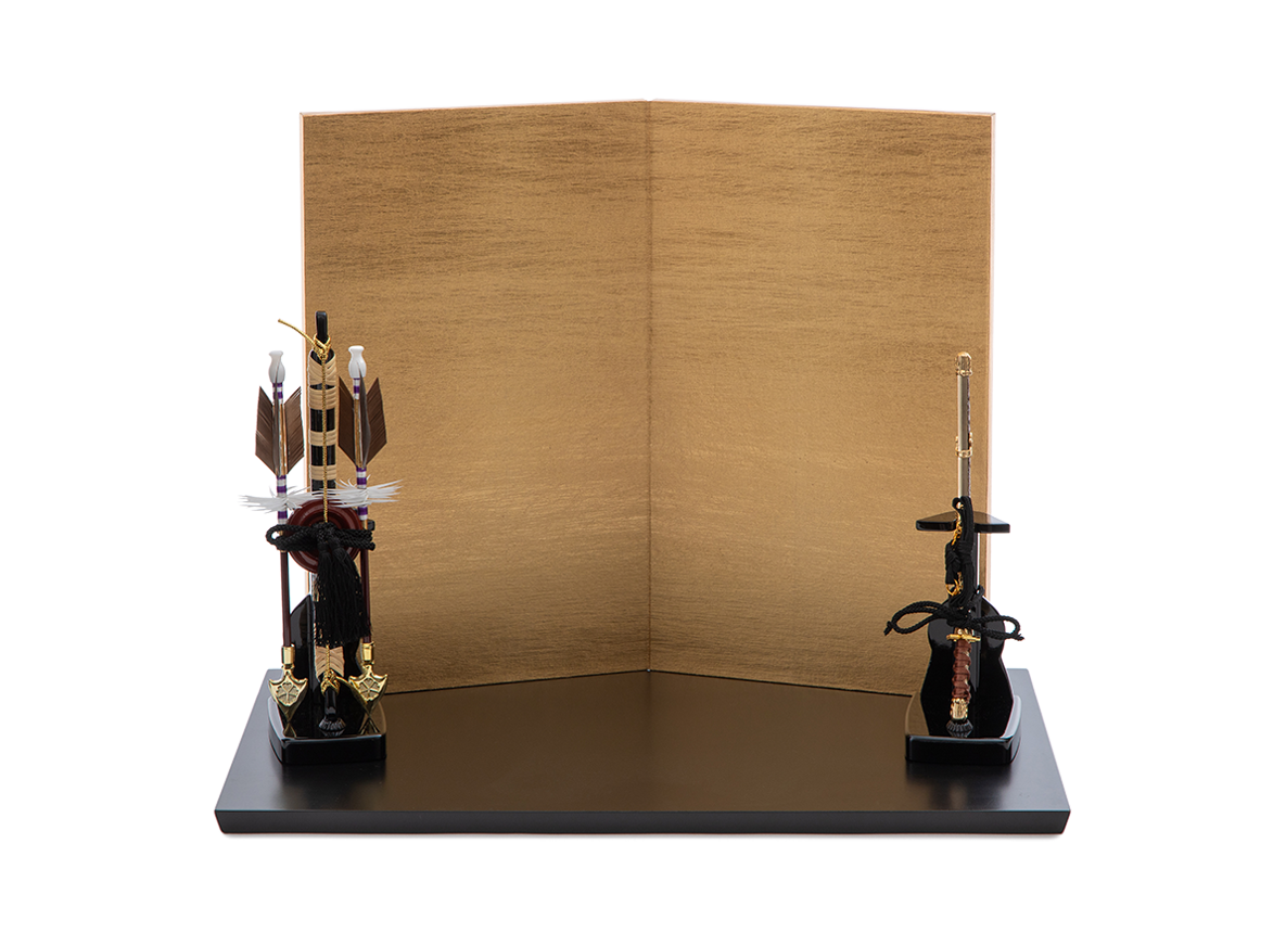 台幅40cm付属セット 金屏風(兜単品用)